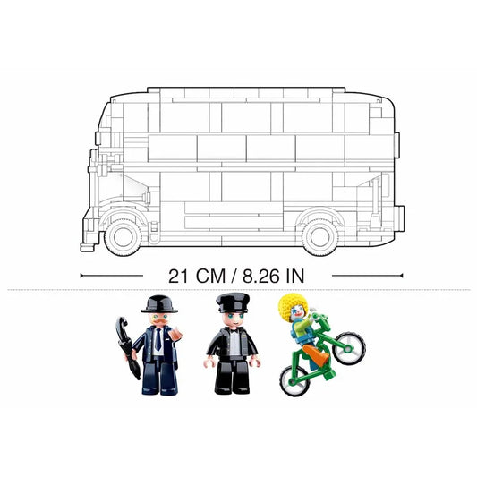 Sluban London Bus Building Block Model – 382 Pieces | M38-B0708