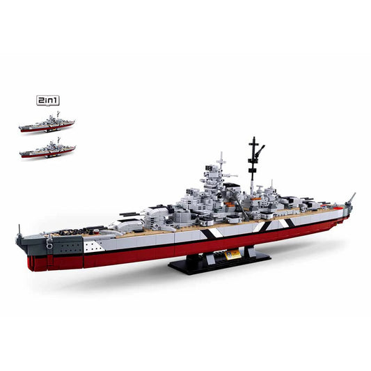Sluban Bismarck Battleship Building Block Set 1:350 – M38-B1102 – 1849 Pieces