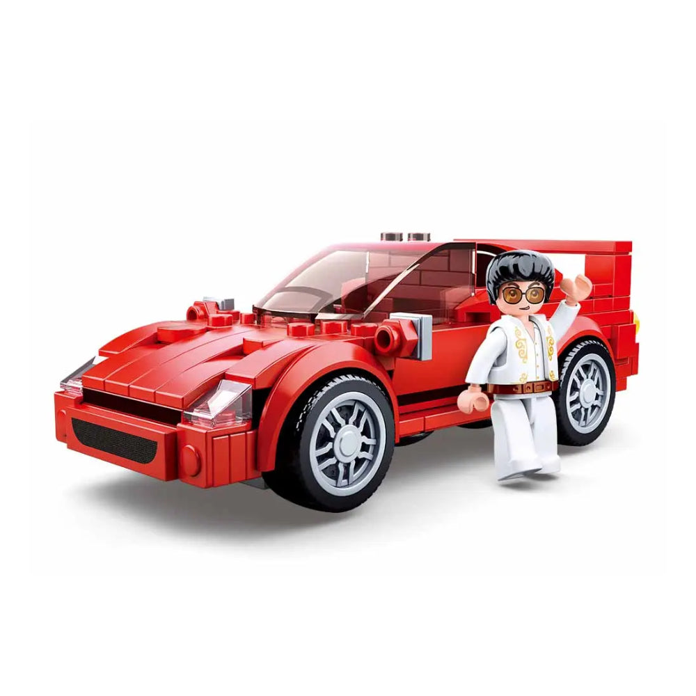 Sluban F40 Sports Car Building Block Model – 163 Pieces | M38-B0706D