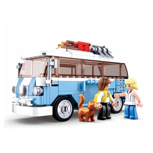Sluban T1 Camper Van Building Block Model – 227 Pieces | M38-B0707