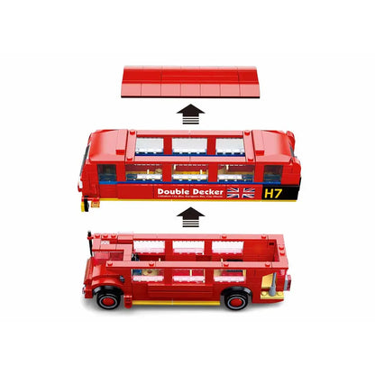 Sluban London Bus Building Block Model – 382 Pieces | M38-B0708