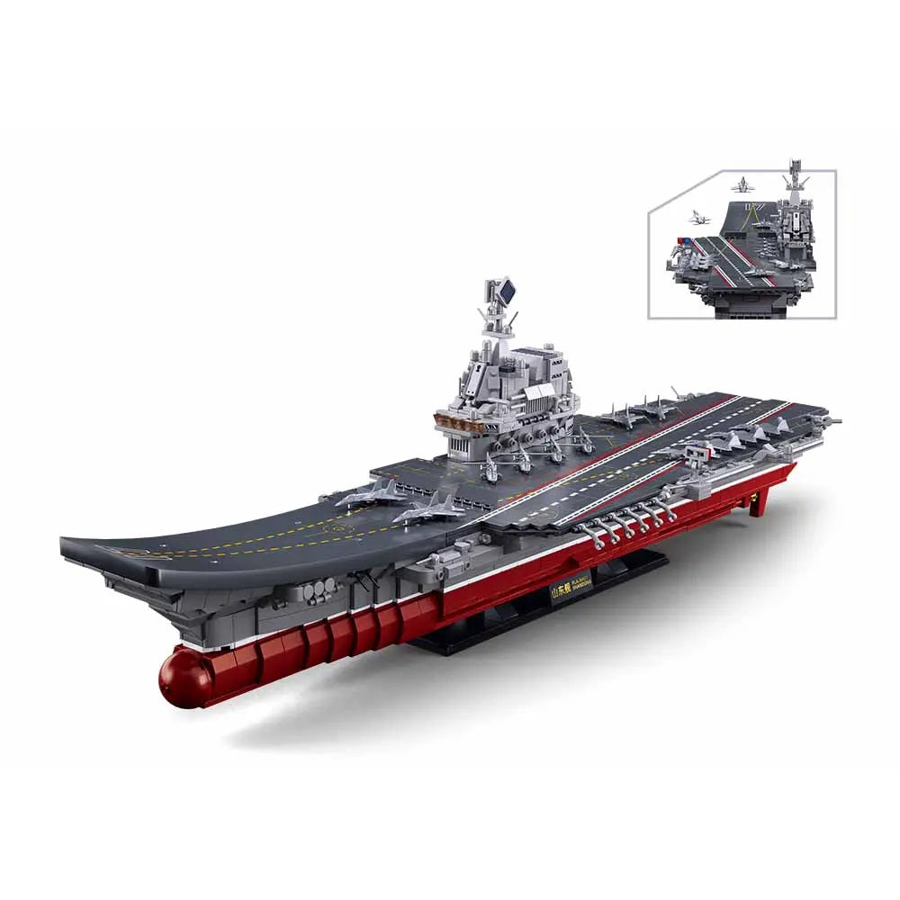 Sluban Shandong Aircraft Carrier 1:450 Building Block Model – 1,413 Pieces | M38-B1189