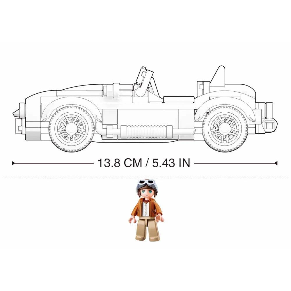 Sluban Cobra GT40 Sports Car Building Block Model – 169 Pieces | M38-B0706A