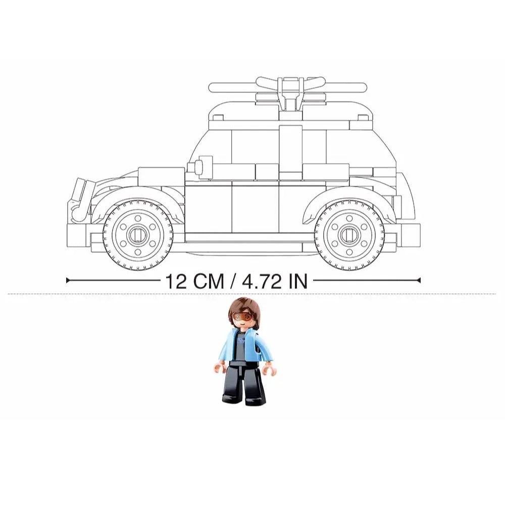 Sluban Beetle Car Building Block Model – 176 Pieces | M38-B0706C