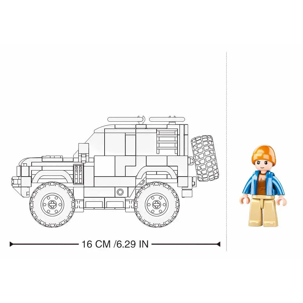 Sluban ORV Off-Road SUV Building Block Model – 317 Pieces | M38-B1015