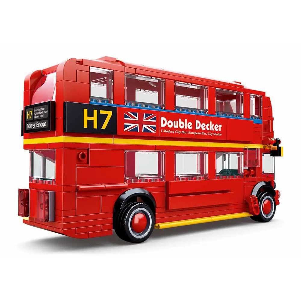 Sluban London Bus Building Block Model – 382 Pieces | M38-B0708