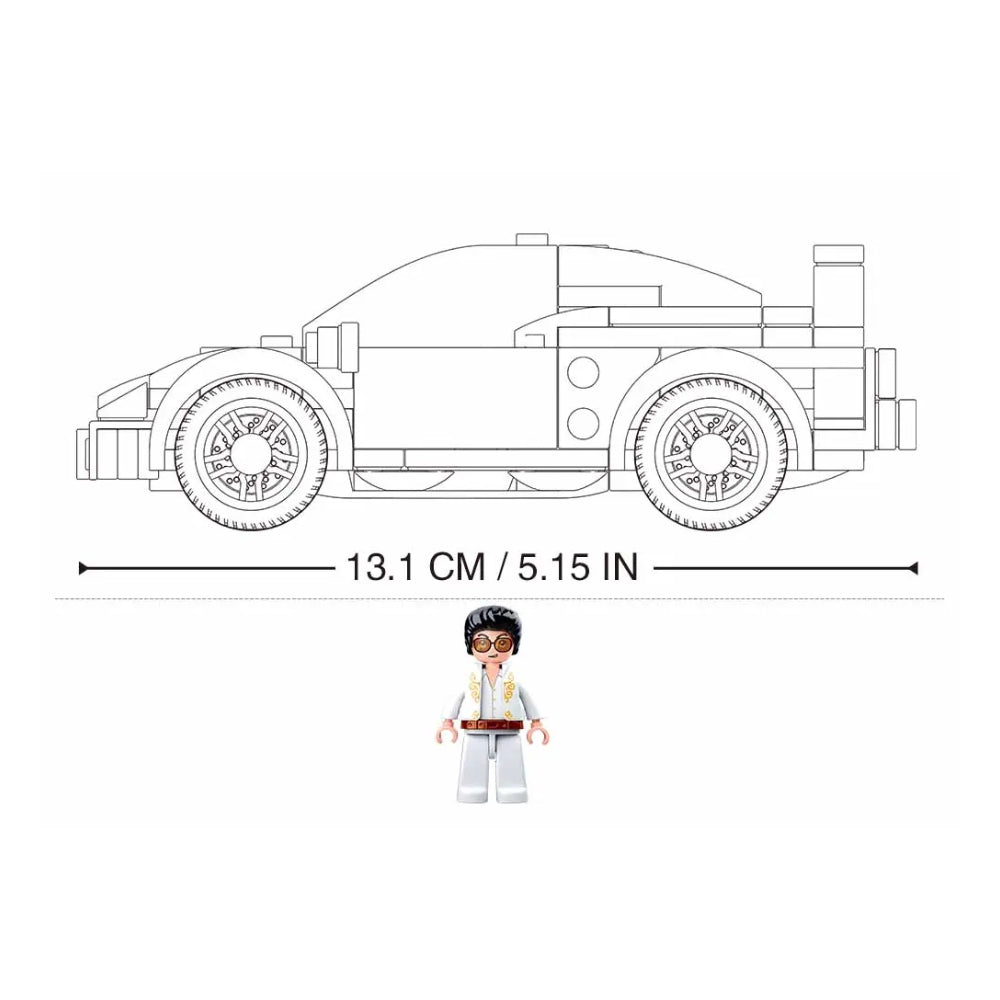 Sluban F40 Sports Car Building Block Model – 163 Pieces | M38-B0706D