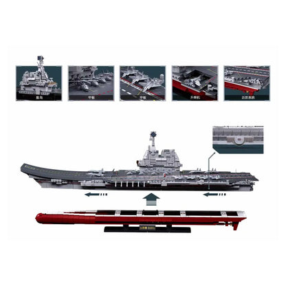 Sluban Shandong Aircraft Carrier 1:450 Building Block Model – 1,413 Pieces | M38-B1189